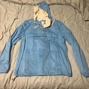 Lands’ End mens anorak pull over jacket